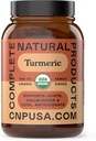 Organic Turmeric Capsules - Raw Curcumin Root Powder suplementari, 100 Capsule 600mg, Galbladder, Liver i Implementació