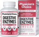CHOICE Digestive Enzymes - Multi Enzymes, Organic Prebiotics & Probiotics for Digestive Health & Gut Health - Meal Time Discomfort Relief & Bloating - Dual Action Approach - 60 CT