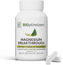 BIOptimizers Magnesium прорив Комплексна добавка з 7 форм Мг: Гліцинат, Малят, Цитрат і більше - Натуральна підтримка сну і когнітивної функції - 60 капсул-кальмінових вітамінів