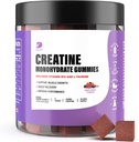 Creatine Gummies - Creatine Monohydrate Gummies for Men & Women - 5g of Creatine Monohydrate per Service Increase Focus, Power, Endurance -Build Muscle, Sugar Free, Vegan, Non-GMO 120 Ct