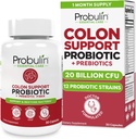 Probulin Colon Dukung Probiotic Suplemen, Daily Gut, Digetsy, dan Ammune Health Prosules Kapsul untuk Pria dan Wanita, 20 Milyar CFU, Vegan, 30 Count Bottle