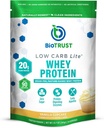 BioTrust Low Carb Lite, 20 그램의 Grass-Fed Whey Protein Isolate, 100 칼로리, ProHydrolase Digestive Enzymes, Non-GMO, Soy and Gluten, rBGH-Free (14 서빙) (Vanilla Cupcake)