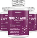 Nu Best White - תומך עור יפה ורדנט עם Glutathione, חלב תמצית חלב, L-Cysteine, precious Herbs ווויטמינים (3 Pack)