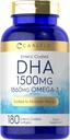 Carlyle DHA Supplement 1500mg, 124; 180 Softgels, 124; Omega-3 Supplement, 124; Non-GMO, Gluten Free