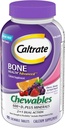 Caltrate Chewables 600 +D3 Plus Minerals Calcium och vitamin D, Sugar Free, Cherry, Orange och Fruit Punch, 90 Count