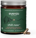 CHILL agora Organic Reishi Mushroom Suplemento - 15:1 Reishi Dual Extract em 60 Cápsulas Vegan (250mg)