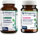 Метагеника PhytoMulti Multivitamin Without Iron (60 таблеток) & UltraFlora Complete Women's Probiotic (30 капсул) - содержит необходимые витамины и минералы - СПИД