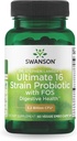 Swanson Dr. Stephen Langer's Formula - Natural Probiotic w/Prebiotic FOS - 16-Strain Supplement Promoting Digestive Support w/ 3.2 Billion CFU per Capsule - (60 Veggie Capsules)