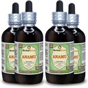 Anamu (Petiveria Alliacea) Glicerit, posušen zeliščni alkoholni tekoči ekstrakt (Brand name: HerbalTerra, Ponosno izdelan v ZDA) 4x4 fl.oz (4x120 ml)