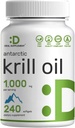 DEAL Additive Antarktis Krill Oil, 1000mg per Serving, 240 Softgels ... Mercury Free, No Fishy Taste 