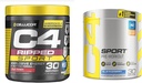 C4 Ripped Sport Pre тренування порошок фруктовий пучок - NSF сертифікований для спорту + цукор безкоштовно & C4 Sport Pre тренування порошок синій малиновий - Pre тренування енергії
