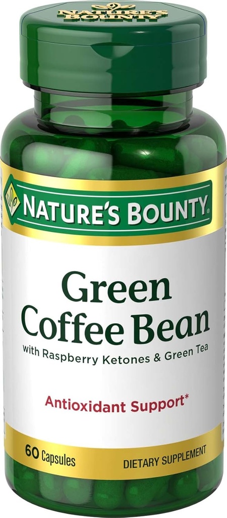 Natur Bounty Grüne Kaffeebohne mit Himbeere Ketone & Grüner Tee, 60 Caplets