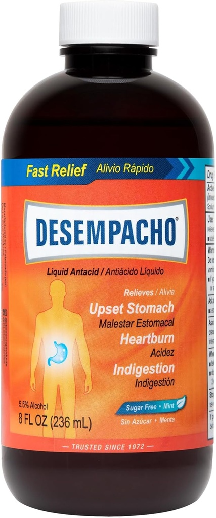 Desempacho Liquid Antacid - Sodium Bicarbonate Maximum Strength Heartburn and Acid Reflux Relief