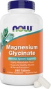 Ara menjars Magnesi Glycitiu, 240 taules - Suports de salut Muscle i funcions Nerve - No-GMO