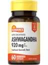 Sundance Ashwagandha | 60 Capsules | Super Concentrated | Traditional Ayurvedic Herb | Non-GMO, Gluten Free Supplement