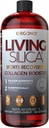 Orgono Living Silica Sports Recovery | Vegansk collagen Booster | Silica-basert | Pre & Post Workout Supplement | Støtter felles gjenoppretting, Tendon & Cartilage helse, energi og utholdenhet | 33,8 Fl Oz