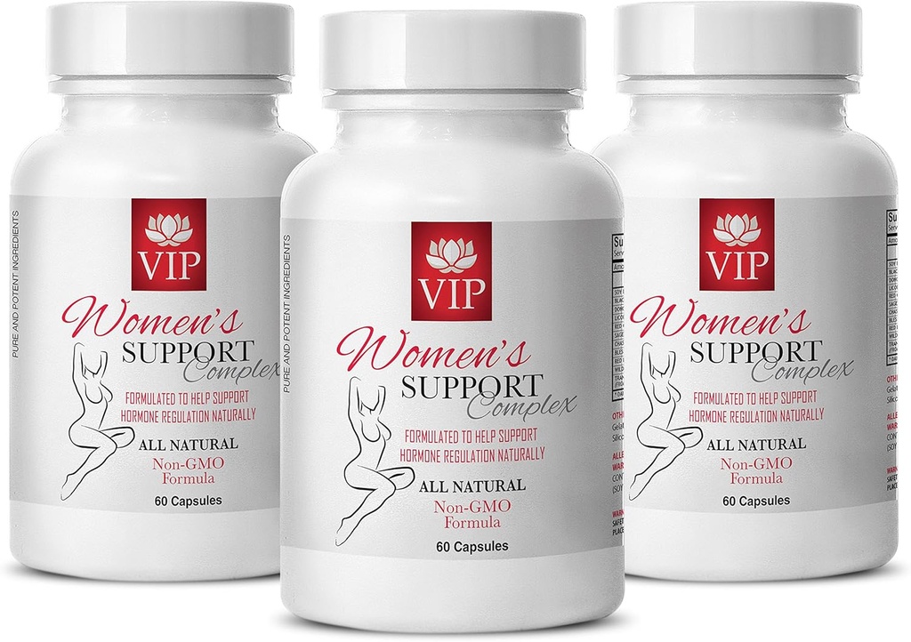 Hot Flashes Menopaus Relief - Emakumeen Laguntza Konplexu Naturala - Licorice Root Erauzi - 3 botila (180 kapsula)