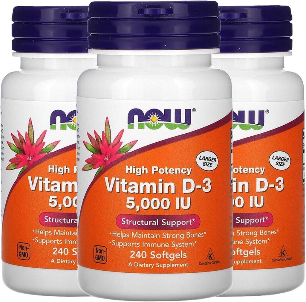 Agora Vitamina D-3 5000 IU, 240 Softgels