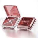 DUBSTAR Daily Pill Organizer,4 Compartments Portable Travel Small Pill Case, Pill Box voor Purse Pocket om vitamines te houden, Cod Leverolie, Complements en Medicatie (rood)