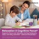kindnature L-Theanine Gummies 200mg – Vegan Calm & Focus Supplement für Erwachsene & Kinder Alter 4+ – Mixed Berry Chewable, Low Sugar, Non-Drowsy*