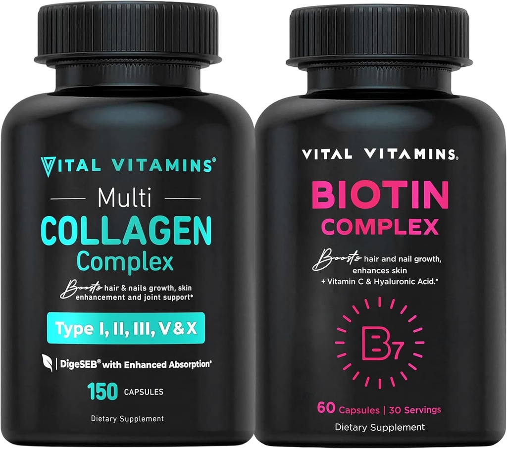 Жизнени витамини Multi Collagen Хапчета + Biotin Complex Хапчета