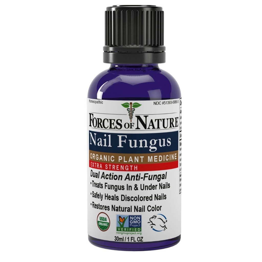 Sile Naravo nohtov Nail Fungus zdravljenje Dodatna moč, Organic Antifungal Restores Pojav nohtov in nohtov, Homeopatska medicina za razpokane, suhe in poškodovane nohte, 1.0 FL OZ