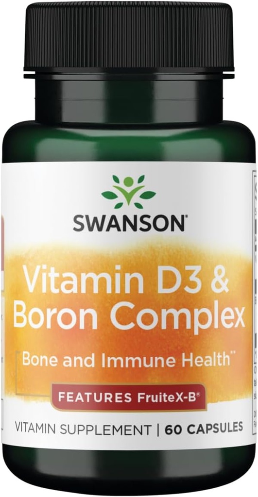 Swanson Vitamine D & Boron 60 capsules