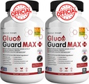 Gluco Guard Max Daily Wellness Support 配有维生素,矿物,和草药-铬,镁,Banaba,Bitter Melon,和锌-Non-GMO,Gluten-Free-120 Capsules的辅料.