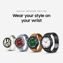 Samsung Galaxy Watch 6 Bespoke Edition 44mm Eksklusiv Bluetooth Smartwatch, Sundhed, Fitness, Sleep Tracker, Heart Rate Monitor, Safir Crystal Glass, US version, Graphite Band, Milanese Black