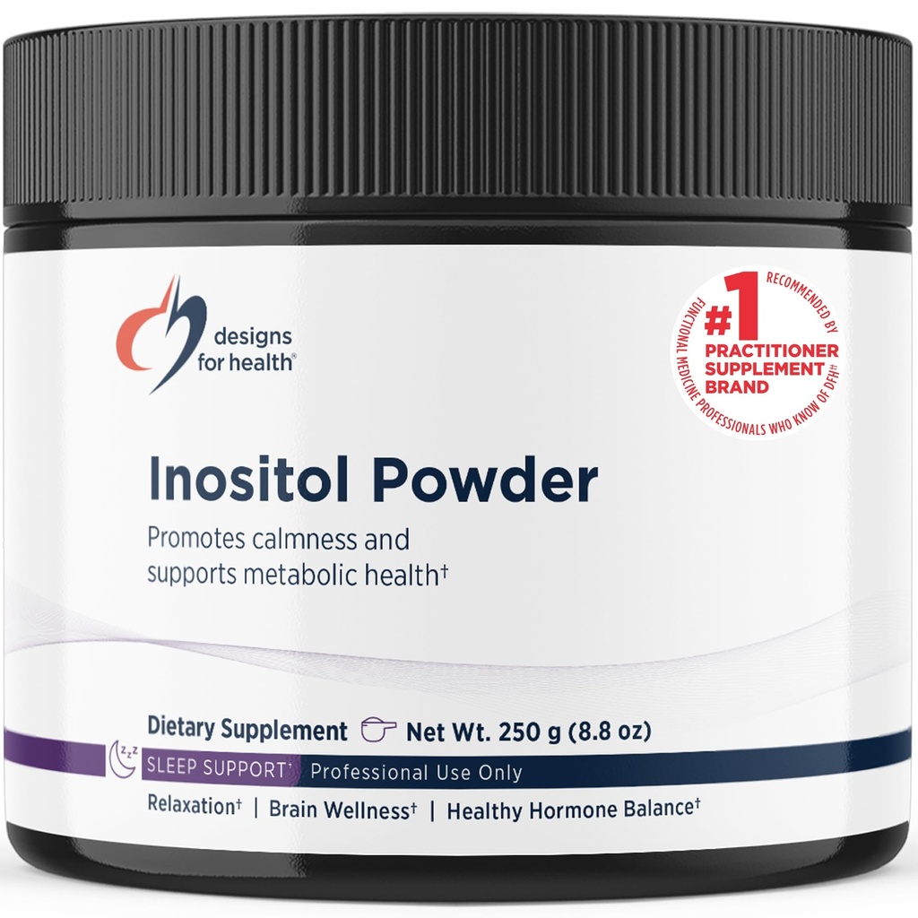 Designs for Health Inositol Powder - Pure 700mg Inositol Supplement to Help Promote Relaxation + Female Hormonal Health - Non-GMO + Gluten Free, Easy Drink Add-in (345 Servings / 250g)