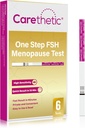 [6 Pack] Caretetic Menopauze Test Kit - Rapid FSH Test Strips for at- Home Menopause Stage Monitoring, high- Sensitivity Results