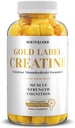 Hinterland Verlag Gold Label Creatine Monohydrate Gummies for Power, Muscle Building, Brain Health Supplement, 5g per Serving, 150 Gummies (30 Pelayan).