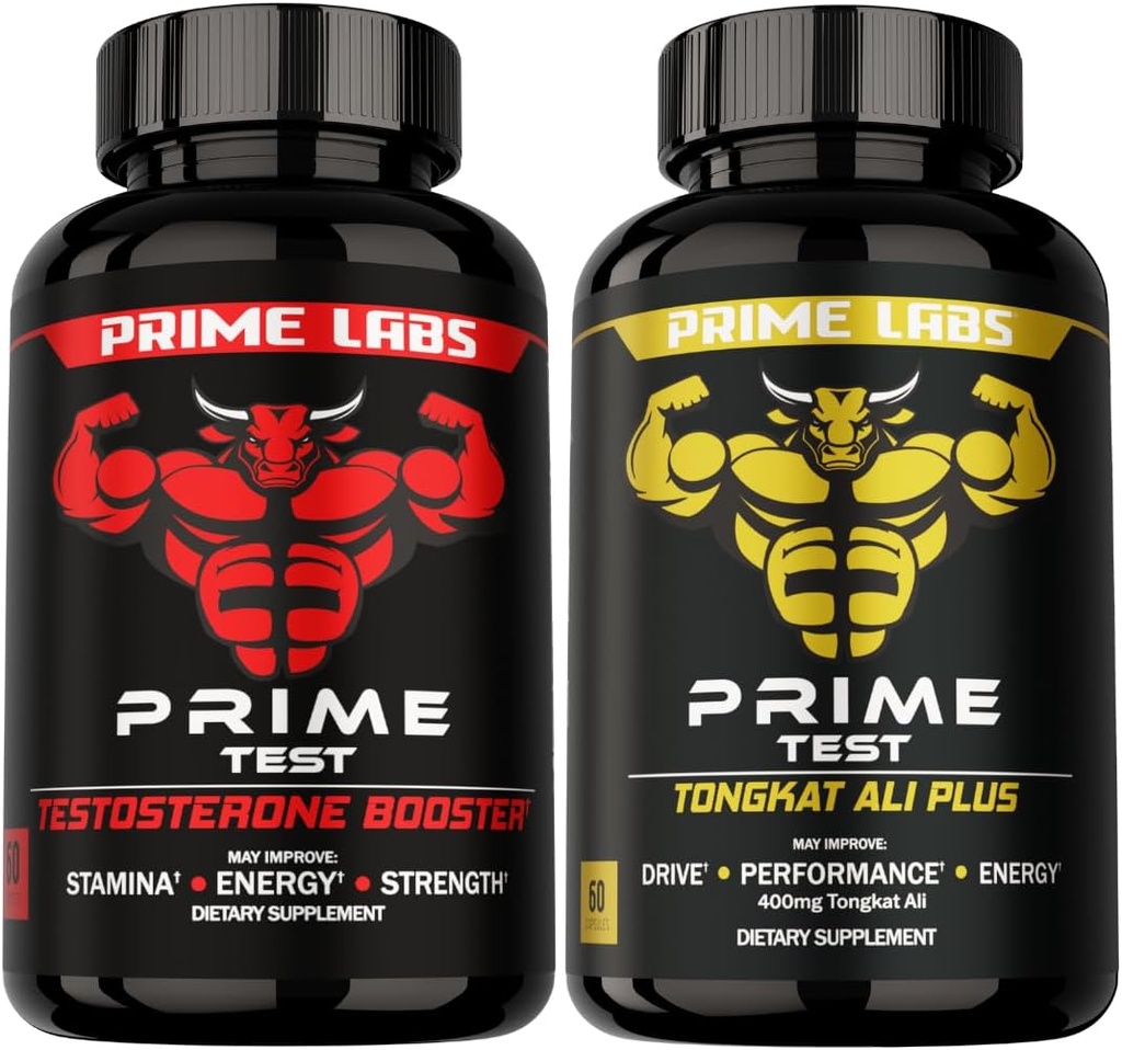 Prime Labs Prime Testosteron Booster (60 ct) + Tongkat Ali Plus (60 ct)