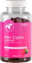Mountain Meadow Herbs Her Calm Gummies - Natural Mood Support med Saffron, Passion Flower, St John's Wort, GABA - Stress Relief Supplement för kvinnor - 60 ct