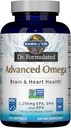 Giardino della vita Dr. Formulated Advanced Omega Fish Oil - limone, 1.290mg EPA, DHA + DPA in forma di trigliceride, Supplemento Omega 3 a singola fonte per la salute del cervello e del cuore, Non-GMO, 180 Softgels