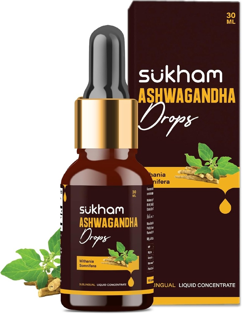Ashwagandha Liquid Drop- Akar Ashwagandha Ekstrak Root 124; 3 Lab Partai Test 124; Lebih baik Energi & Imunity 124; 1 FL.OZ (40 Hamba) - dengan GASanolides dan Withaferins