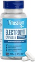 Vitassium Electrolyte Capsules,用于管理POTS和高钠饮食的电解质(500mg Sodium - 100mg Potasium),无味,100个盐丸(Size 0)