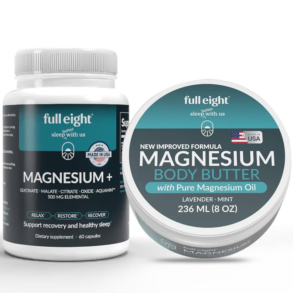 University Magnesium buddle - Magnesium Glycate 500 Mg Elemental and Magnesium Chloridge Butter
