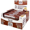 Taste of Nature - Organic 2g Sugar Chocolate Peanut - Low Sugar Snack and Breakfast Bar, High Fiber Energy Bar - 16 Count Snack Pack