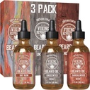 Viking Revolution Beard Oil for Men 3 Pack - Natural Mins Beard Variety Set 2 - Sandalwood, Unscented and Bay Rum Scents - Beard Conditioning and Moisturizing for a Healthy Beard (3 Pack, 1oz)