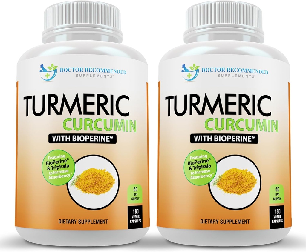 Turmeric Curcumin Supplement - 2250mg/d - Veggie Caps - Black Pepper Özü ilə 95 Curcuminoids (Bioperine) - 750mg Capsules - 100% Organic - ən güclü Turmeric (Paket 2)