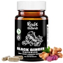 Real Naturals Black Ginger for Men Capsule 500 mg (100 Capsules) Vegan kaempferia parviflora Black Ginger Extract Capsules for Overall Endurance and Performance
