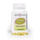 GeriCare High-Potency Vitamin E Capsules – 100 IU for Skin & Immune Support, 45mg | 100 Count | Organic Vitamin E for Women and Men