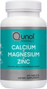 Qunol Calcium 3 en 1 Comprimés avec Calcium, Magnésium et Zinc pour Immune Support, Bone, Nerve et Supplément Santé musculaire, 270 Compte