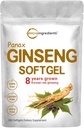Micro Ingredients Red Panax Gourseng suplementari 200000mmg Per Serving, 300 Softlis  High Potència coreana Gangseng Root extrabe amb l'Antenosides o el suport de l'Energia neu i Imneneune salut