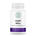 Sleep Well Calmness & Relaxing Support Formula - Powerful Blend with Magnesium, L-Theanine, GABA, and Melatonin - Enhances Relaxation + Promotes Healthy Sleep Patterns - 60 Capsules