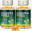 2 Pack Sugar- Free Rhodiola Rosea Gummies 1000mg, Rhodiola Rosea Sugare-