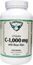 C-1000mg (ascorbic Acid) with 50 mg Rose HIPS -Soy Corn Gluten Free (250 Tablets)