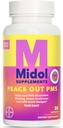 MIDOL Supplements Peace Out PMS, PMS Support Supplement, formulerad med Chasteberry för att hjälpa till att lindra bröstunderhåll och milda humörförändringar, även med Ginger Powder & Valerian Extract, 30 Count
