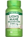 Nature's Truth Lions Mane Supplement Capsules | 50 Count | with BioPerine | Vegan, Non GMO & Gluten Free Extract Formula